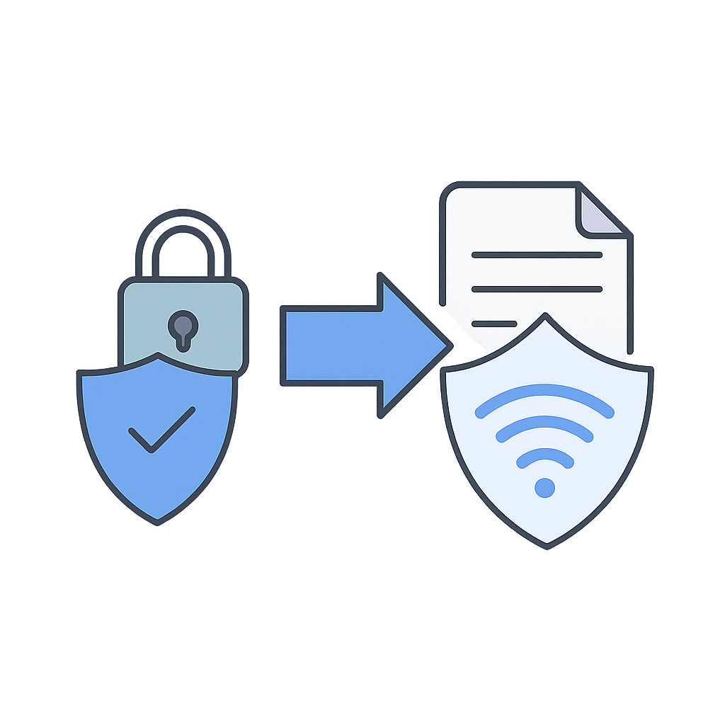 Wi-Fi security checklist illustration