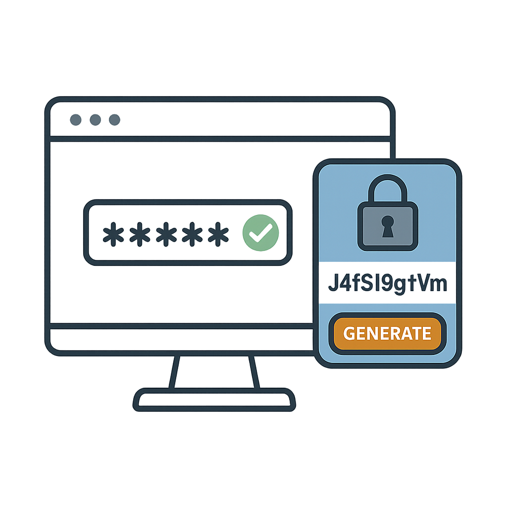 Password generator illustration