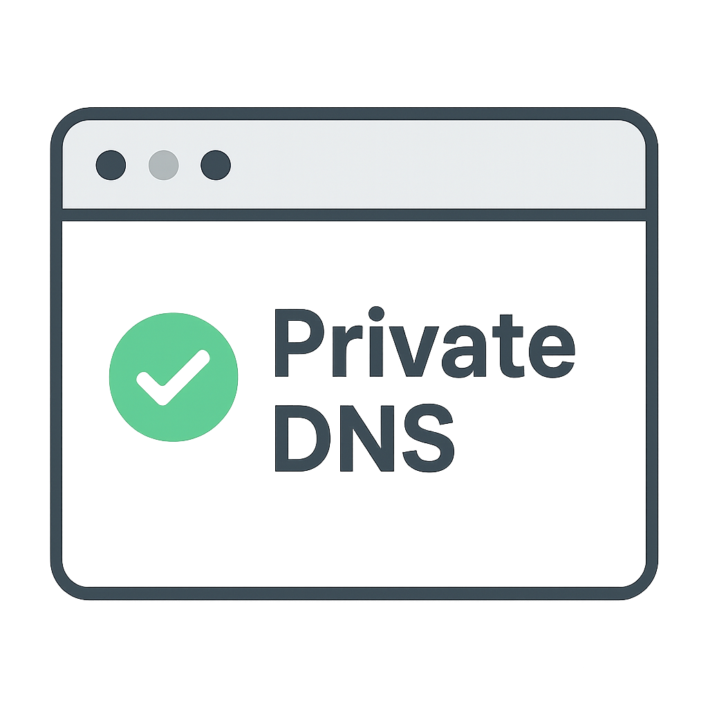 Private DNS status illustration