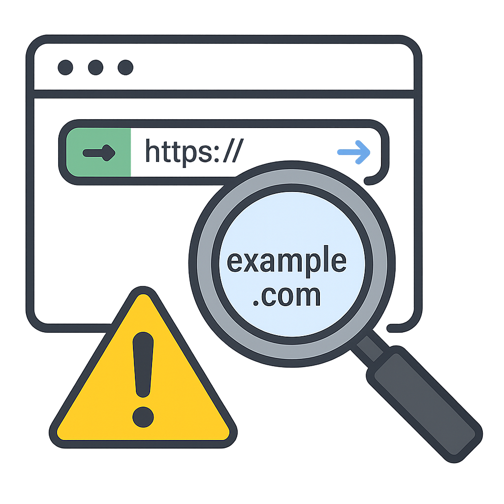 Link preview and risk analysis illustration